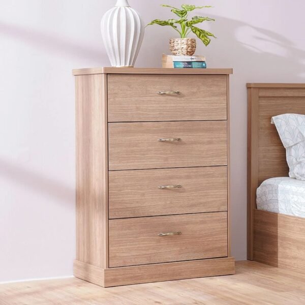 Modern 4 Drawer Chest of Drawers - Image 3