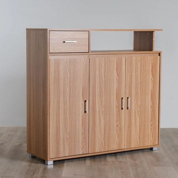 30-Pair Shoe Cabinet with 3 Doors, 1 Drawer & 8 Shelves - Image 4