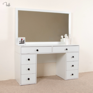 Modern White Vanity – Elegance meets storage space