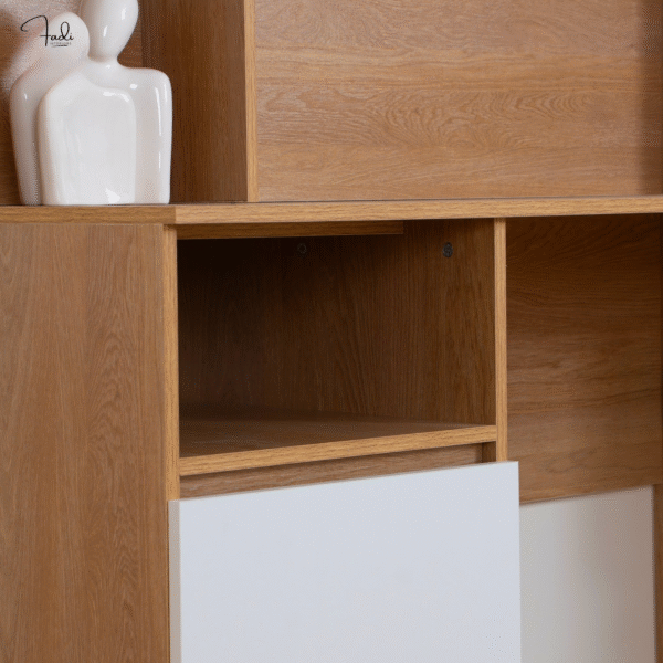 Workstation Desk with Shelf Unit - Image 5