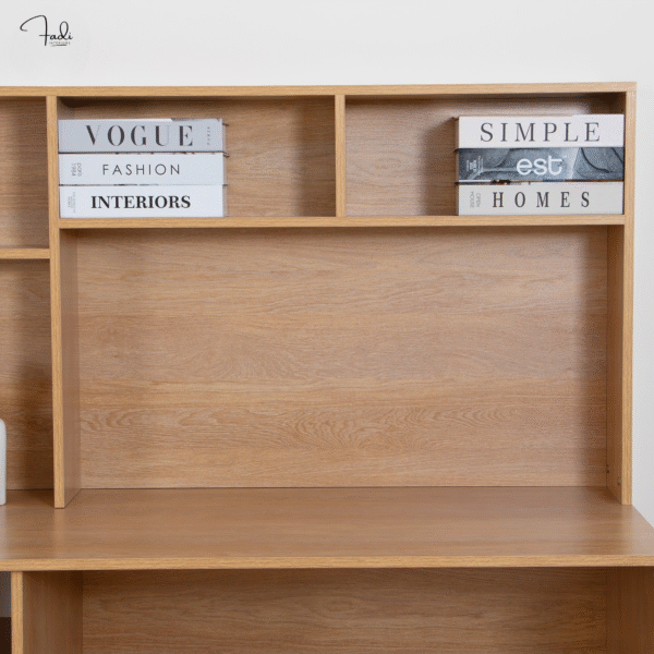Workstation Desk with Shelf Unit - Image 3